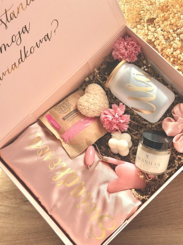 BridesmaidBox - Box prezentowy Dla Świadkowej PREMIUM - podziękowanie, prezent, zapytanie o świadkowanie, panieński, ślub