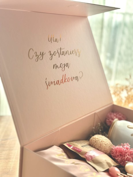 BridesmaidBox - Box prezentowy Dla Świadkowej PREMIUM - podziękowanie, prezent, zapytanie o świadkowanie, panieński, ślub