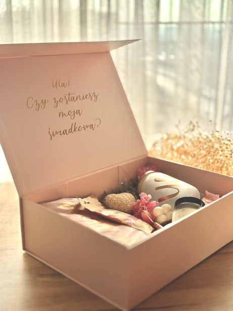 BridesmaidBox - Box prezentowy Dla Świadkowej PREMIUM - podziękowanie, prezent, zapytanie o świadkowanie, panieński, ślub