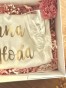 BridalBox - box prezentowy dla Panny Młodej - personalizowany szlafrok, piwonia, kieliszek, gumka, roler i masażer Gua Sha - prezent na ślub, panieński
