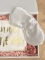 BridalBox - box prezentowy dla Panny Młodej - personalizowany szlafrok, opaska na oczy, gumka Scrunchie - prezent na ślub, panieński