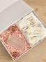 BridalBox - box prezentowy dla Panny Młodej - personalizowany szlafrok, kubek z bambusową pokrywką i szklaną rurką - prezent na ślub, panieński