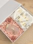 BridalBox - box prezentowy dla Panny Młodej - personalizowany szlafrok, kubek z bambusową pokrywką i szklaną rurką - prezent na ślub, panieński
