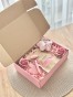 Box prezentowy na urodziny, panieński, dla panny młodej/świadkowej, dla przyszłej mamy na baby shower, dla niej, dla przyjaciółki, dla dziewczyny, upominek - gumka Scrunchie, roler i masażer Gua Sha, sól do kąpieli Wieliczka